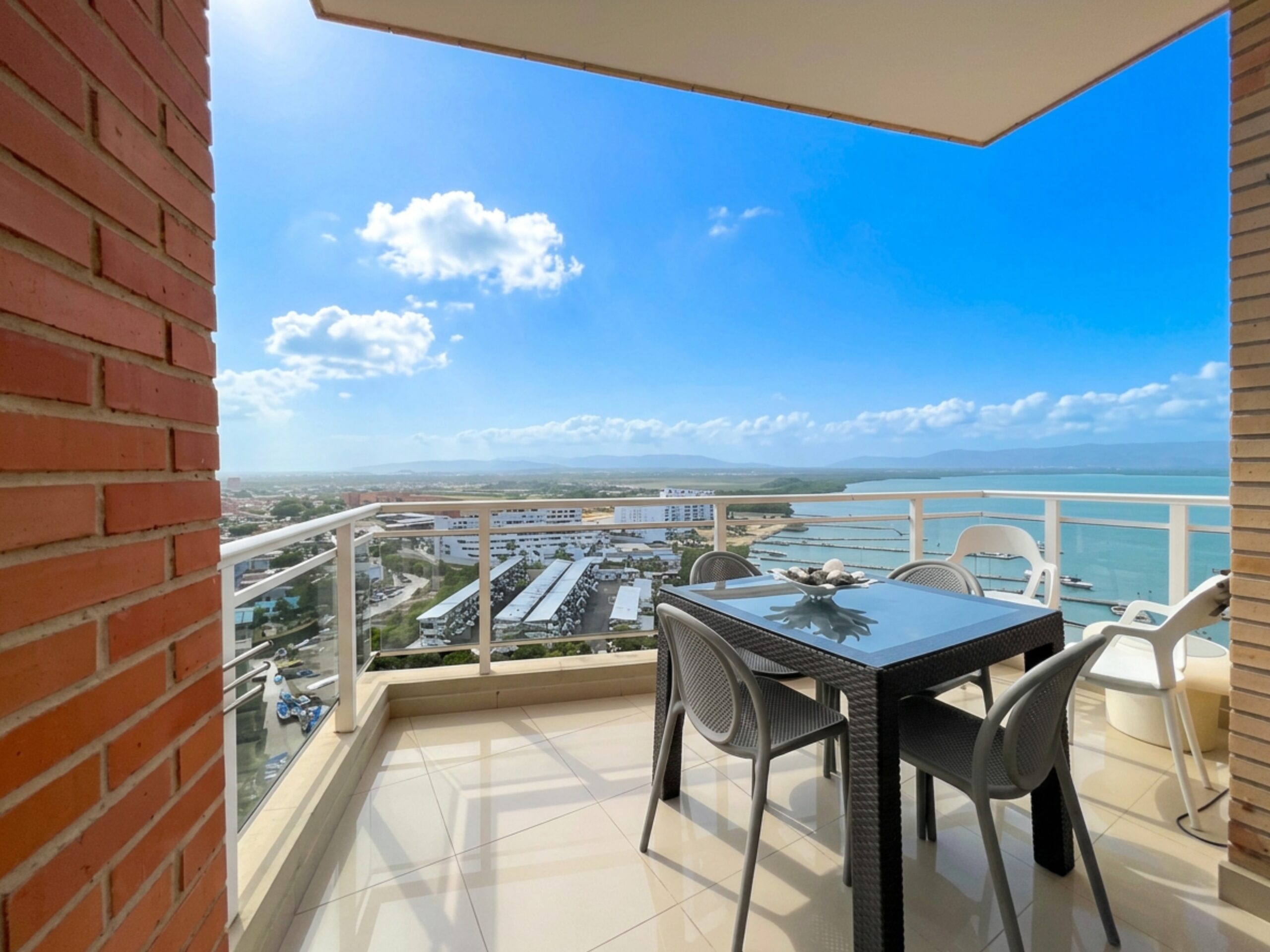 Real Estate Photo Edit Sunny Balcony